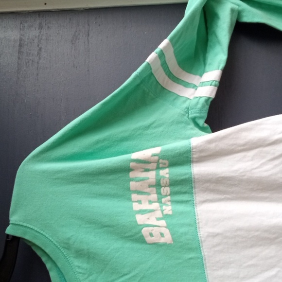 GUC Bahama Jersey Mint green white Color Block Bahama Nassau size Women'… - Picture 2 of 5